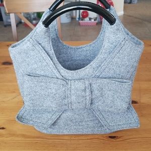 Grey Kate Spade Bow satchel